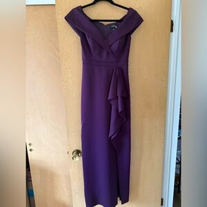 Xscape strapless Purple evening gown Dress